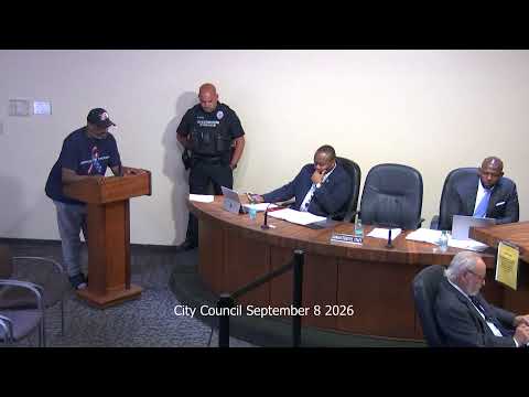 City Council Septermber 8 2026