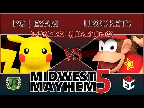 Midwest Mayhem 5 LOSERS QUARTERS - PG | ESAM (Pikachu) vs JJROCKETS (Diddy Kong)
