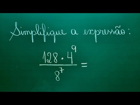 SIMPLIFIQUE A EXPRESSÃO - PROPRIEDADES DAS POTÊNCIAS - Professora Angela Matemática