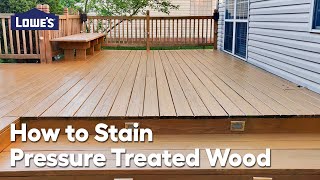 How to Stain Pressure-Treated Wood: Video Guide