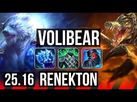 VOLIBEAR vs RENEKTON (TOP) | KR Master | 25.16