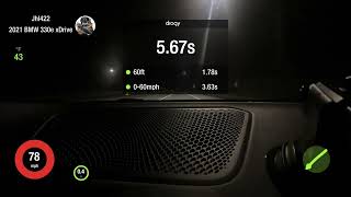 BMW 330e Stg2 - 11.76 @117 in 1/4 mile Dragy