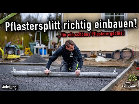 Installing a paving bed correctly | Removing grit and its advantages [Instructions]