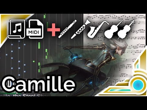 Camille login theme - League of Legends (Synthesia Piano Tutorial)