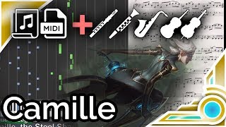 Camille login theme - League of Legends (Synthesia Piano Tutorial)