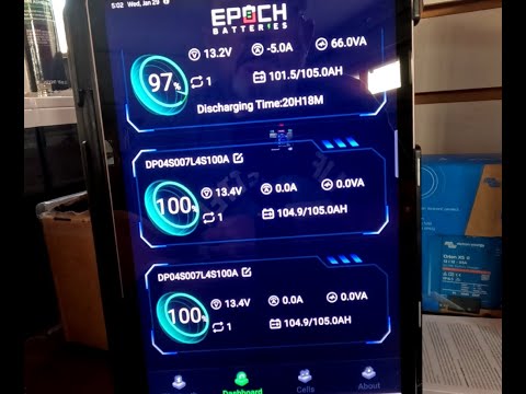 Epoch Lifepo4 battery App overview and troubleshooting tips