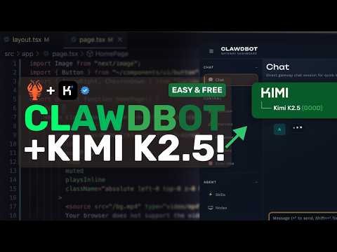 Kimi K2.5 + Clawdbot: Das ist VIEL BESSER als die Verwendung von Clawdbot mit Opus!
