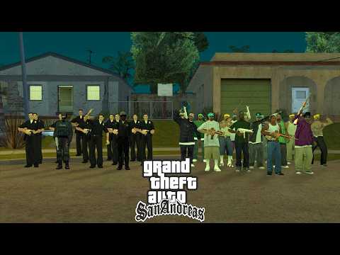 LOS SANTOS GANGS VS LSPD POLICE