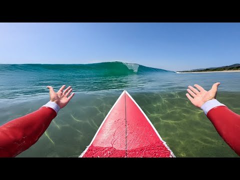 SURFING MAGIC WAVES ON SANTA’S SLED! (RAW POV)
