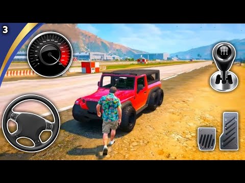😱 Offroad Jeep Driving Simulator 3D - Real 4x4 Hummer Luxury SUV Driver - Android GamePlay #3