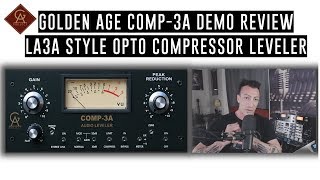 Video thumbnail for Golden Age COMP-3A Demo Review: LA3A Style Opto Compressor Limiter: Modern Studio Classic Leveler by MixbusTv