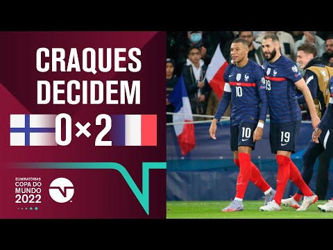 Gols e lances de Finlandia x França