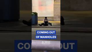 NYPD investigates video of people emerging from Manhattan manhole