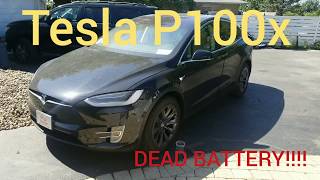 How to Open Tesla Model X in case Dead battery !!!
