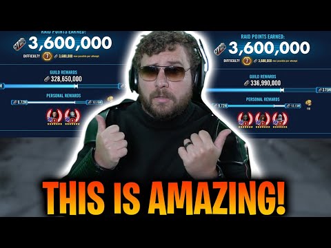 This is AMAZING! Split Tarkin in 2 MAX DAMAGE Teams in Order 66 Raid! Tarkin 2 Man + Leftover Clones