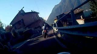 preview picture of video 'S.S.V.B & BausciaBikers @ Colma di Sormano down the hill onboard Capitano675'