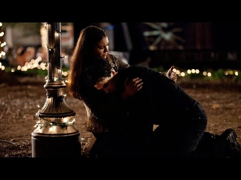 TVD 2x22 - Elena finds Damon, he hallucinates with Katherine and feeds on her | Delena Scenes HD
