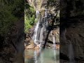 Under A Waterfall Eating An Orange Shorts