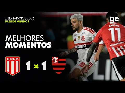 Gols e lances de Estudiantes x Flamengo
