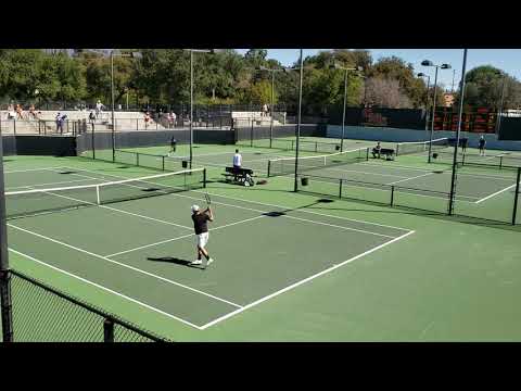Robert's match point vs Bowdoin to get Stags within one point of team victory