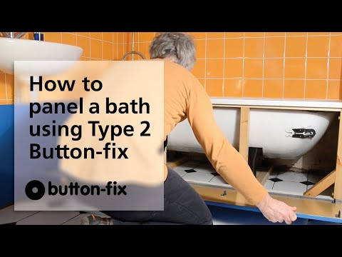 How to fit a bath panel - easy & quick when using Button-fix