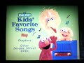 Sesame Street Kids Favorite Songs DVD Walkthrough 2001