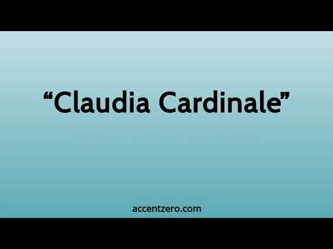 Pronounce "Claudia Cardinale" - South Korean accent vs. native U.S.