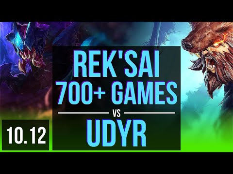 REK'SAI vs UDYR (JUNGLE) | 700+ games | EUW Diamond | v10.12