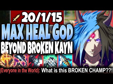 Literally BREAK THE GAME with the MAX HEAL KAYN GOD-MODE Season 11 Build 🔥 LoL Top Kayn s11 Gameplay