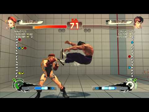 NiKe5123 (Cammy) vs Ryukichikun (Fei Long) - SSF4 Arcade Edition Xbox Live Ranked Match
