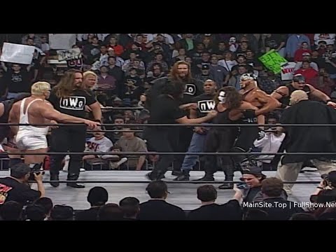 wcw monday nitro sting faces all nwo members