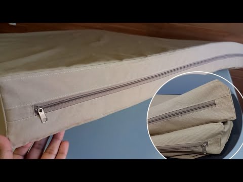 How to make a waterproof mattress cover with a zipper.