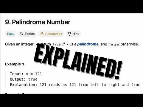 9. Palindrome Number