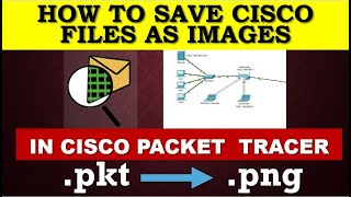 Save Cisco project as a picture || Cisco Packet Tracer v8.01