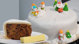 How to Marzipan and Ice our Christmas Cake  | THANK YOU!