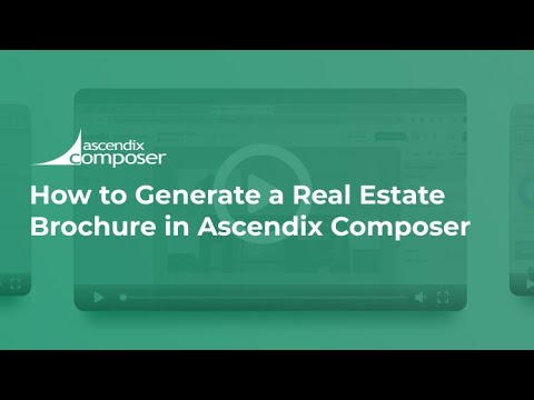 How to Generate a Real Estate Brochure in Ascendix Composer