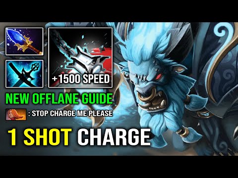 NEW OFFLANE GUIDE 1 Shot Charge Spirit Breaker Brutal 1500 Move Speed 100% Perma Stun Dota 2