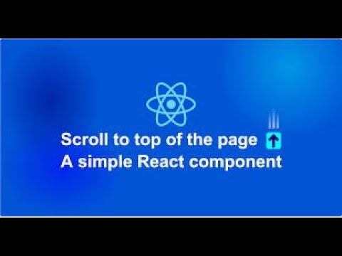 create react smooth scroll | down and top