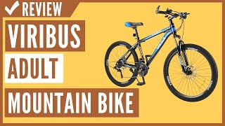 Viribus Adult Mountain Bike with 26 Inch Wheel Derailleur Lightweight Sturdy Aluminum Frame Bicycle