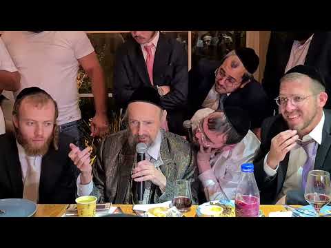 בזמן חתונה הגשמיות שלנו אמורה להיפך לעבד גמור לרוחניות - הרב דב קוק בדברי תורה בחתונת נכדתו