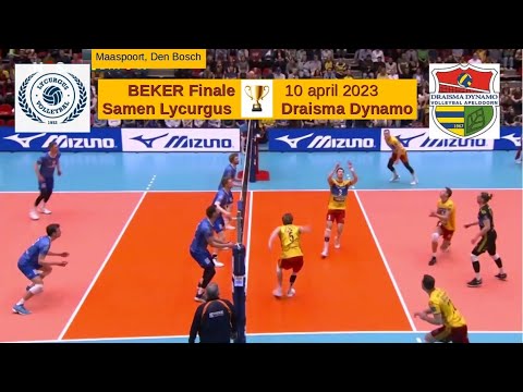 bekerfinale 2023 Samen Lycurgus - Draisma Dynamo (10 apr 2023) big points in 9 minuten