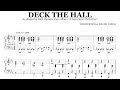 Dick Hyman - Deck The Hall (Full transcription) | Jazz Piano sheet music