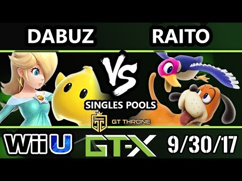GTX 2017 Smash 4 - RNG | Dabuz (Rosalina) vs Raito (Duck Hunt) - Wii U Pools