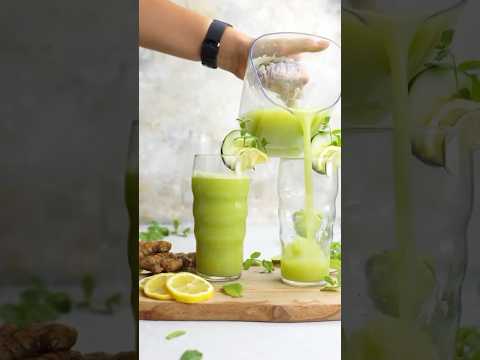 Recette Fraîcheur de concombre, pomme et menthe