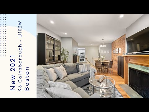 real estate 96 Gainsborough St   102W,  Boston MA   HD 1080p