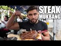 Massive 48oz Steak Mukbang For The First Time