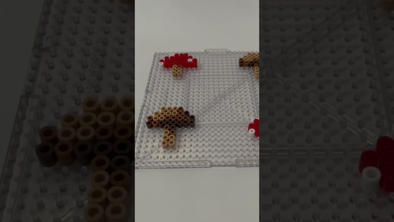 🍄Making Minecraft mushrooms with perler beads 🍄