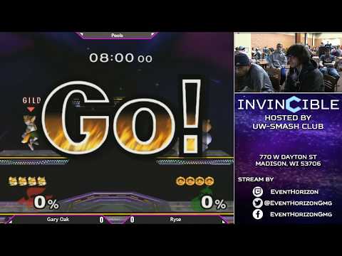 Invincible -  Ryse vs Gary Oak  -  Melee Singles Pools