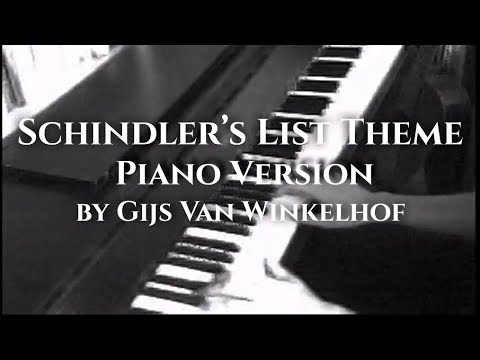 Schindler's List Theme - Piano Version by Gijs van Winkelhof