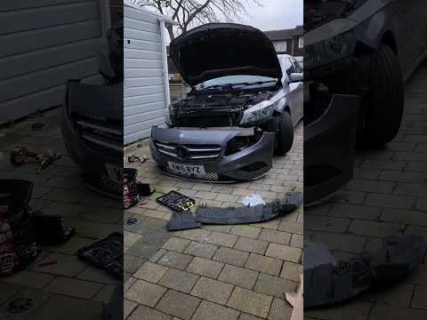 Front Grill Upgrade of Mercedes Benz A Class w176 #shorts